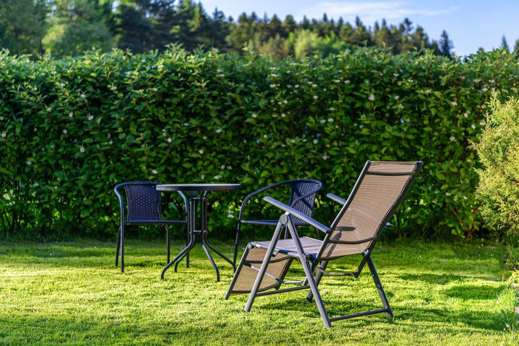 Der ideale Ort für deine Entspannung - dein Garten mit einer schönen Hecke