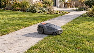 KI Symbolbild - Mähroboter im Garten passend wählen